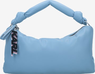 Borsa a spalla di Karl Lagerfeld in blu: frontale