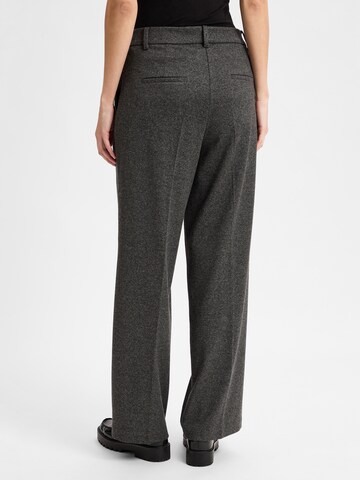 Cambio Loose fit Pleat-front trousers 'Amelie' in Grey