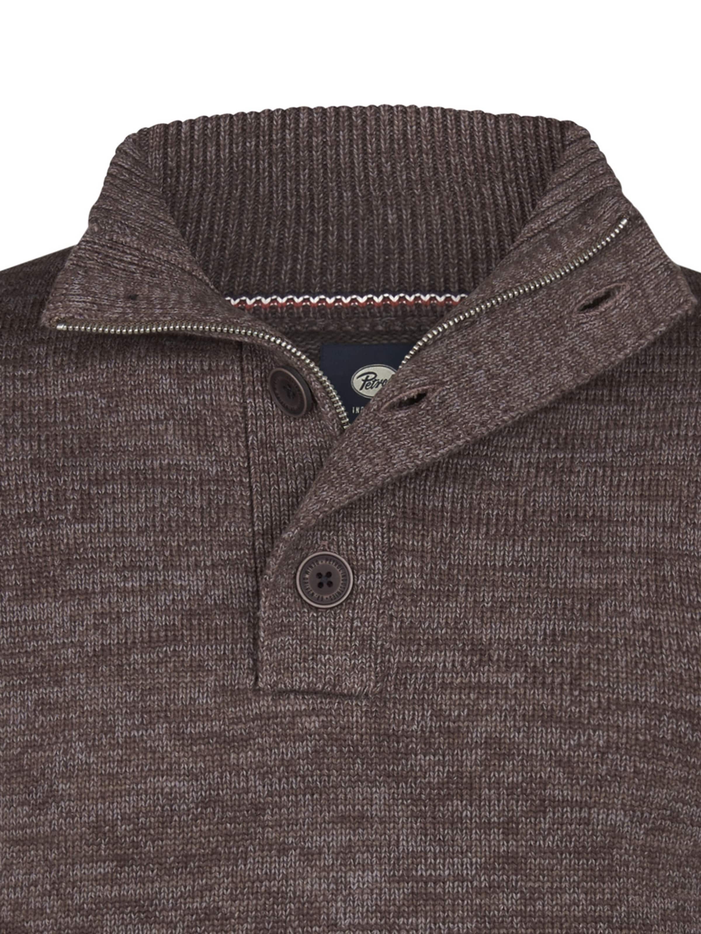 Petrol Industries Sweater in Brown