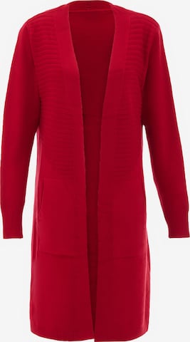 Cardigan idem en rouge : devant