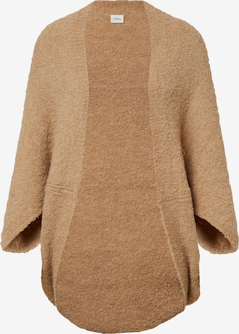 s.Oliver Knit Cardigan in Brown: front