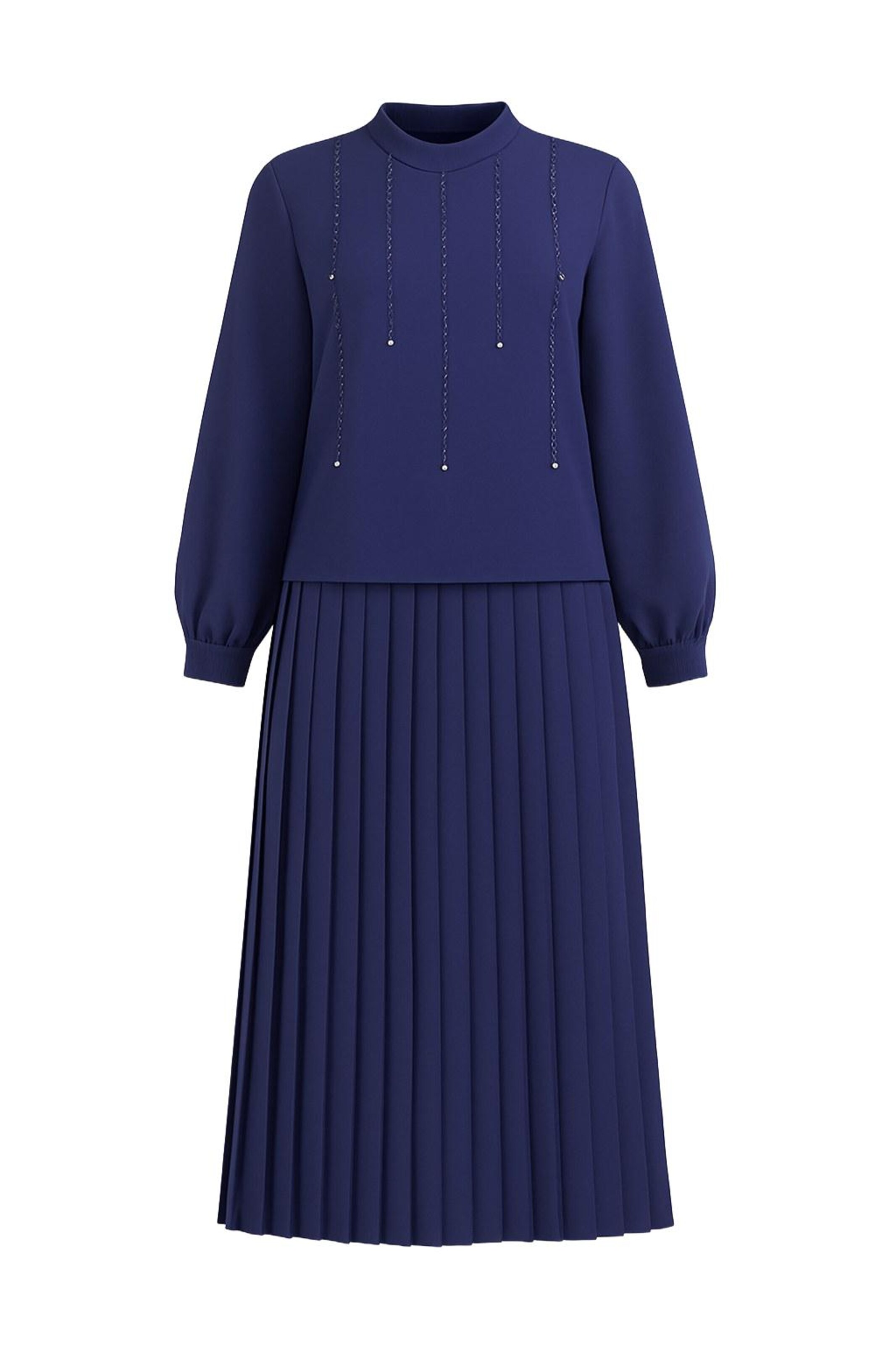 MODAMIHRAM Set in Blau: Vorderseite