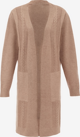 ALARY Strickjacke in Braun: Vorderseite