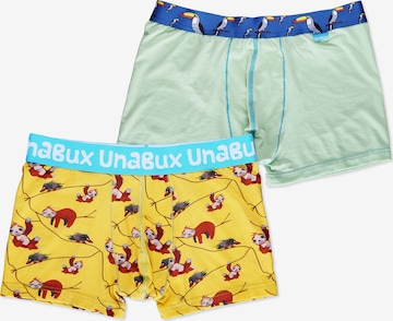 UNABUX Boxer shorts 'TUCAN DANDY' in Yellow: front