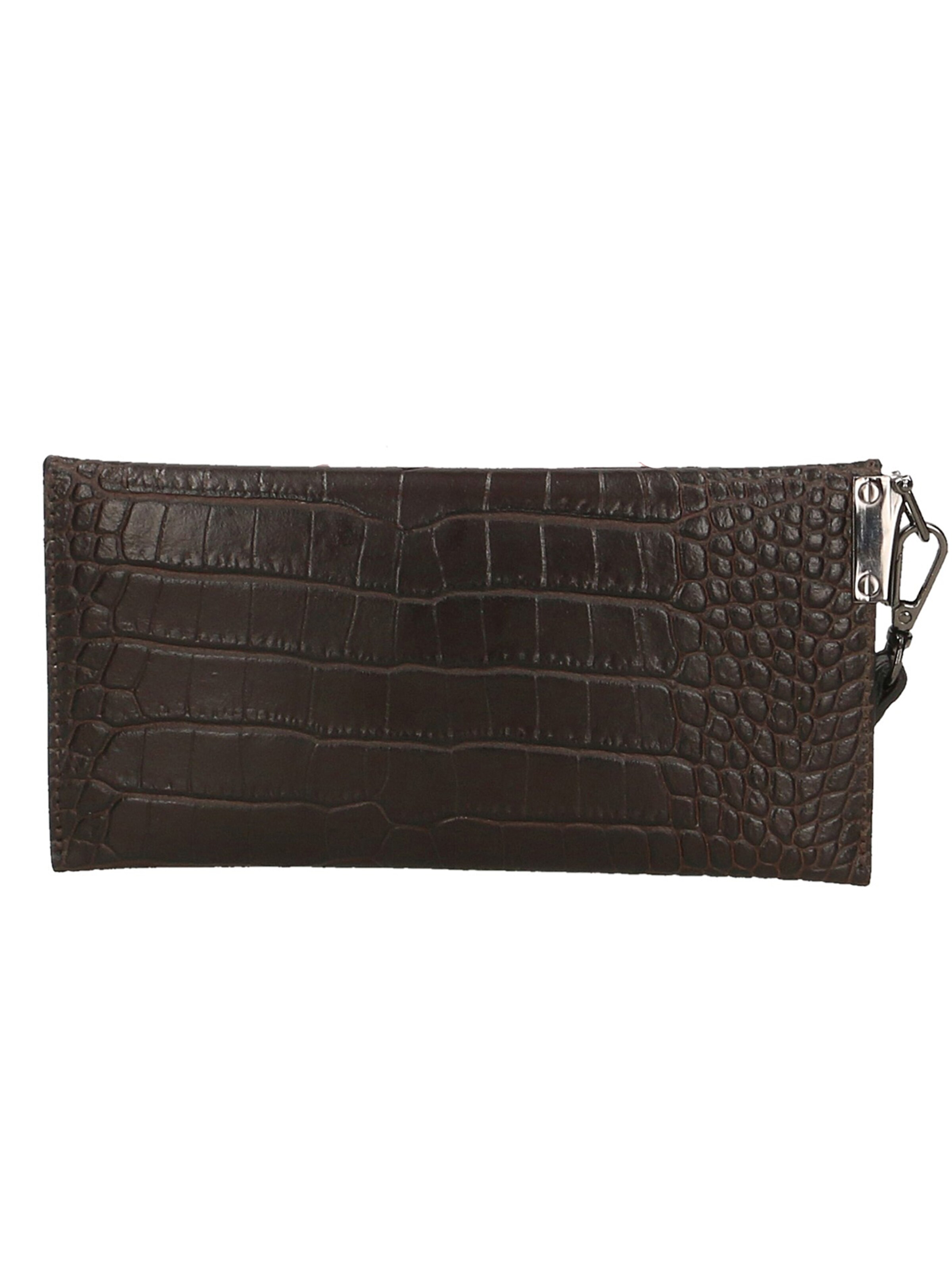 Pochette 'Borsetta Portafoglio Noemy Pelle Stampa Coccodrillo Made in Italy' di Gave Lux in marrone