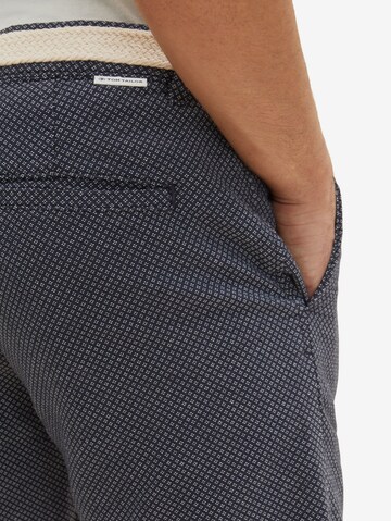 Coupe slim Pantalon chino TOM TAILOR en bleu