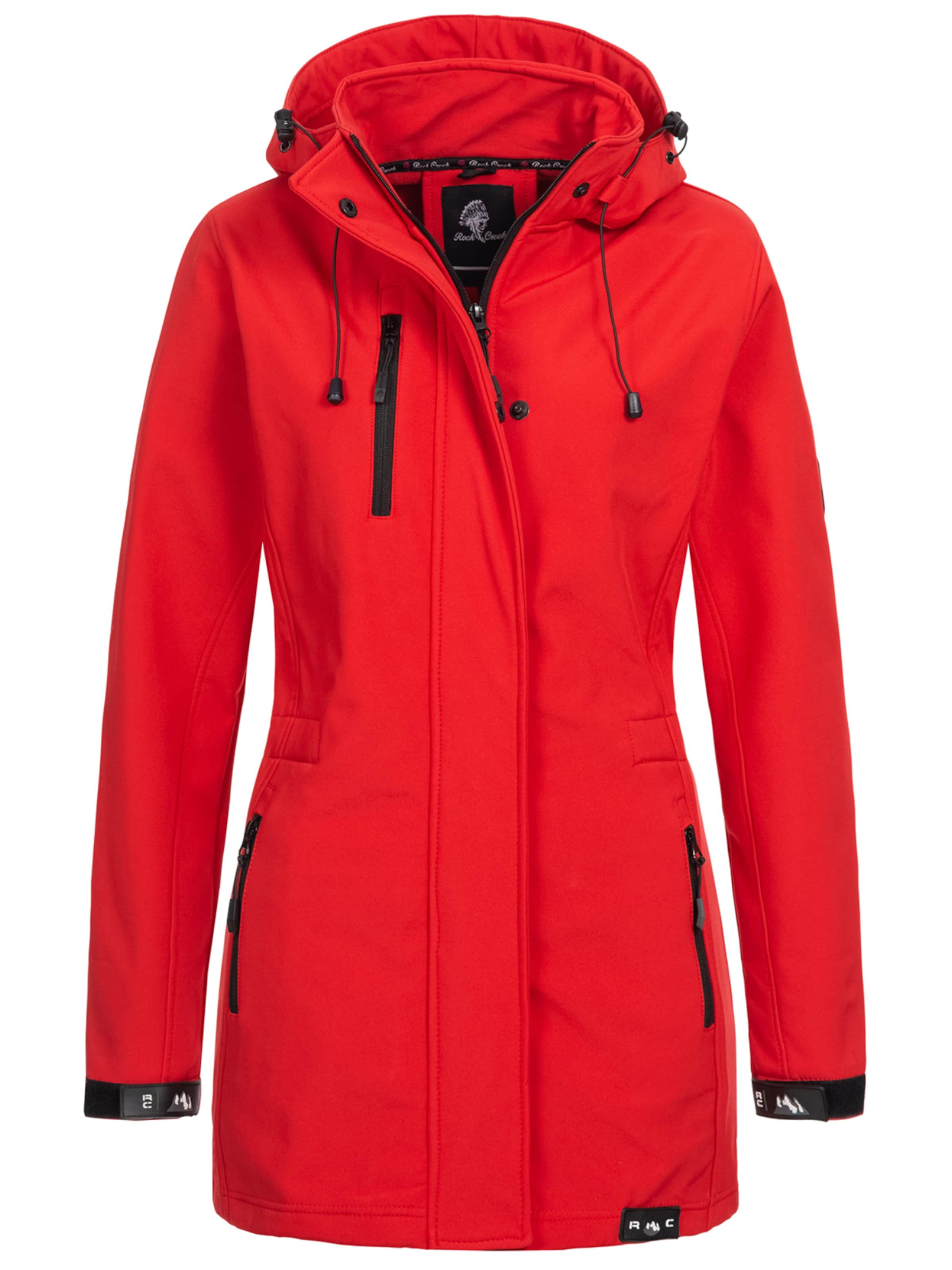 Rock Creek Outdoorjacke in Rot: Vorderseite
