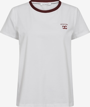 T-shirt 'Siara' co'couture en blanc : devant