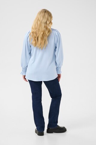 KAFFE CURVE Bluse 'KC' in Blau