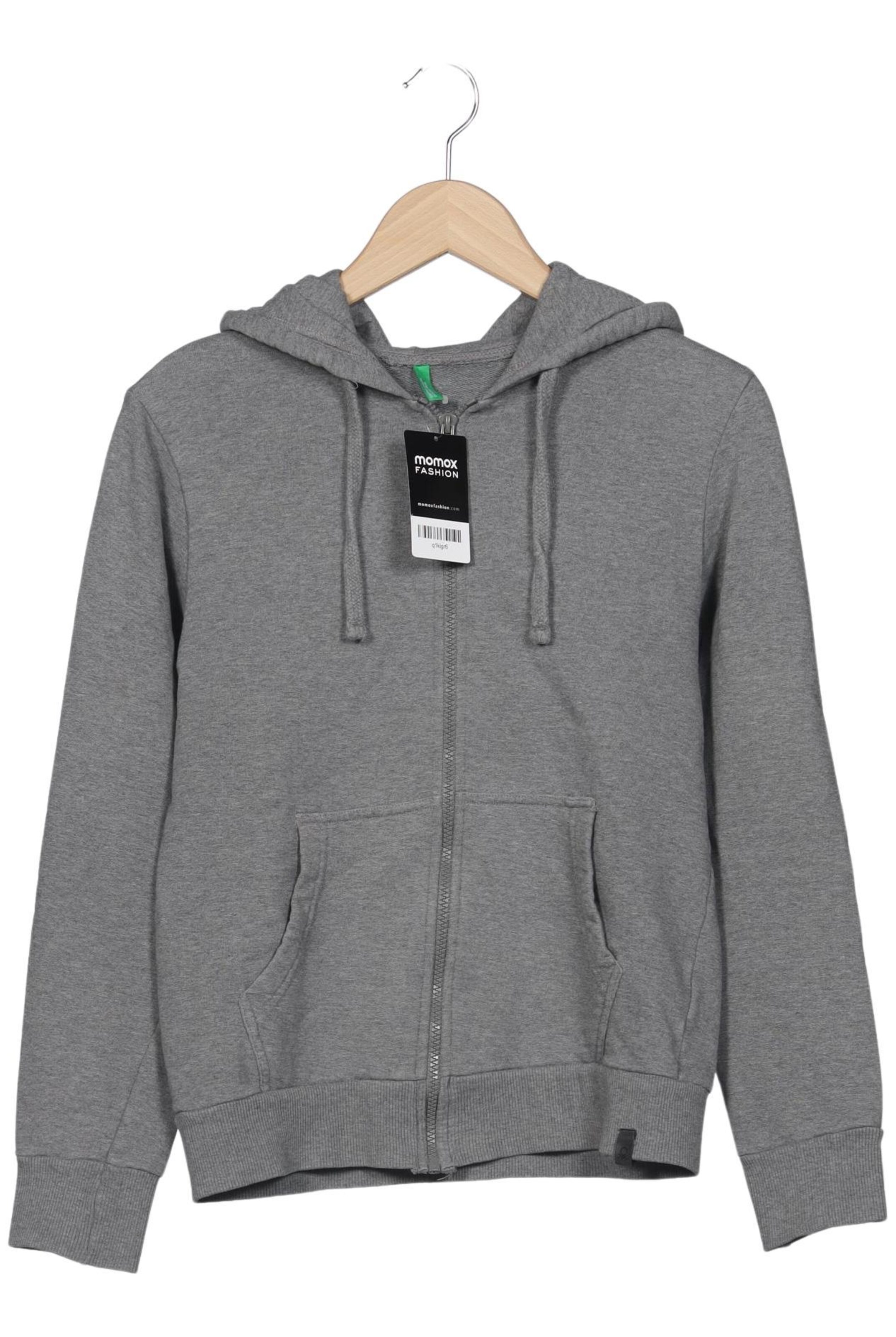 UNITED COLORS OF BENETTON Kapuzenpullover XS in Grau: Vorderseite