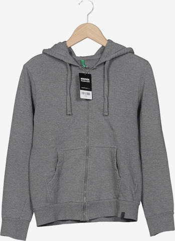 UNITED COLORS OF BENETTON Sweatshirt & Zip-Up Hoodie in XS in Grey: front