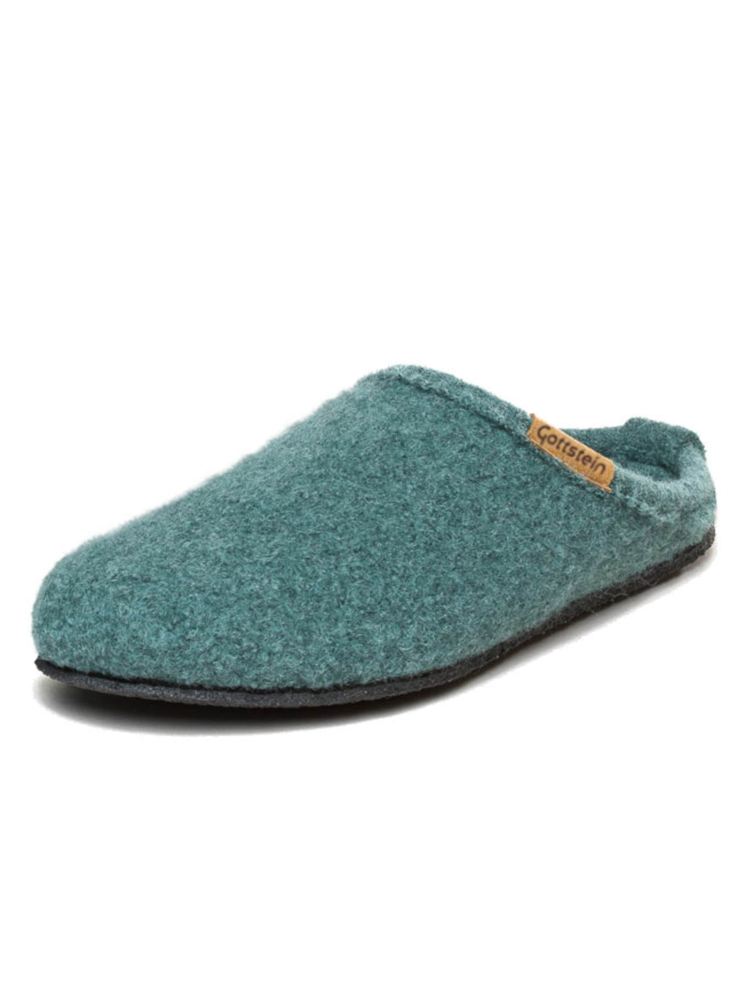 Gottstein Slippers 'Walkpantoffel Alpine Light' in Green: front