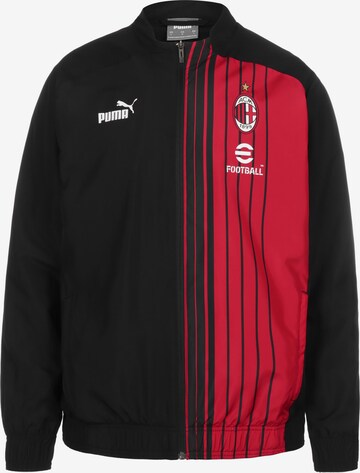 PUMA Sportjacke 'A.C. Milan' in Schwarz: predná strana