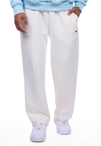 Dropsize Loose fit Pants in White: front