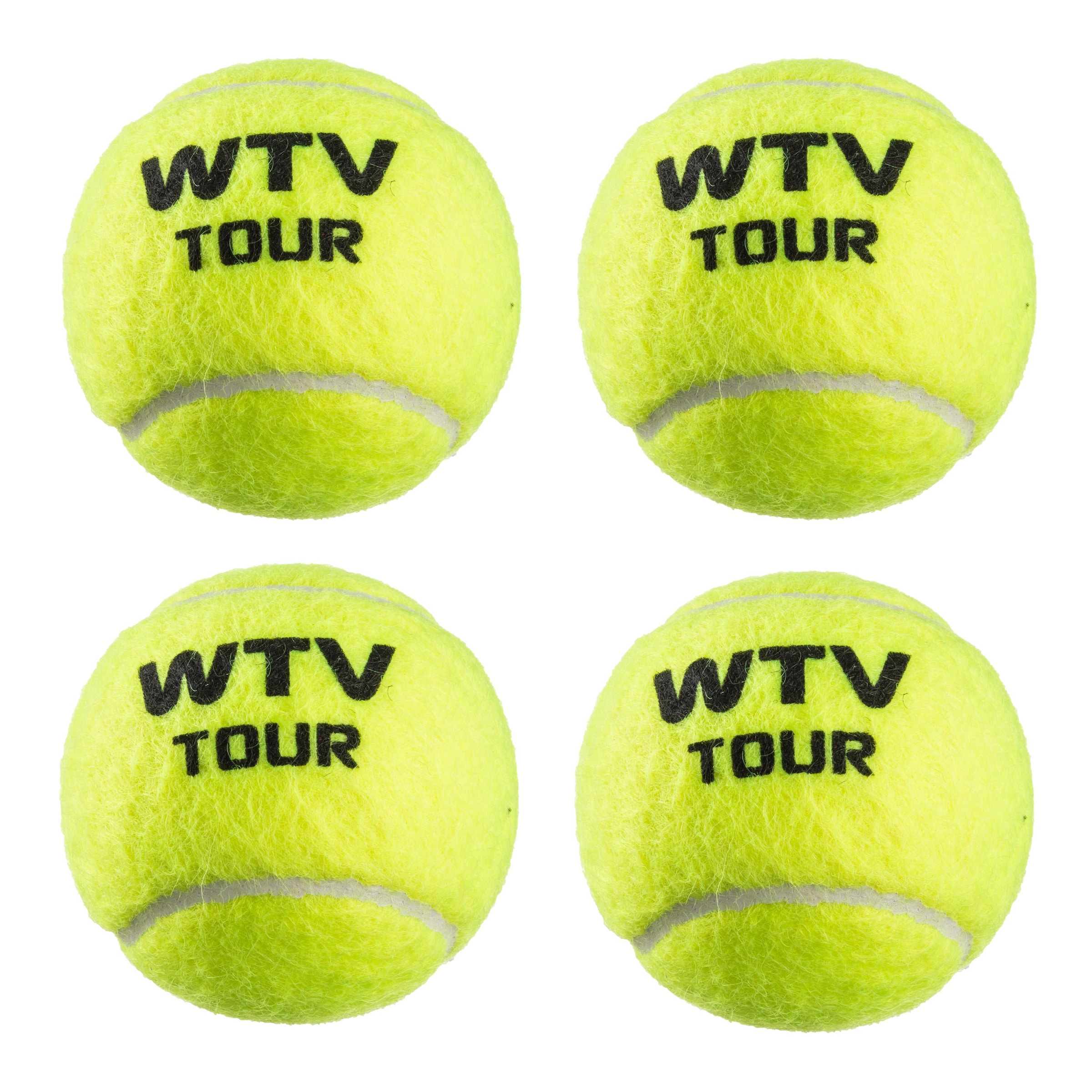 WILSON Ball 'WTV Tour2.0' in Gelb: Vorderseite