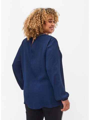 Chemisier 'MKIRO' Zizzi en bleu