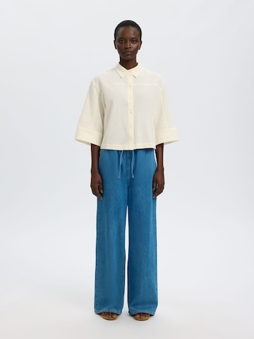 SELECTED Bluse in Beige