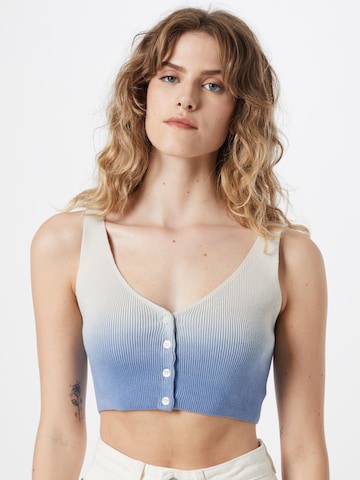 WEEKDAY Knitted Top 'Jeanette' in Blue: front