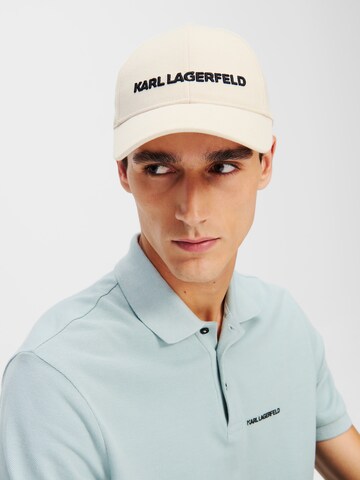 Casquette Karl Lagerfeld en beige : devant