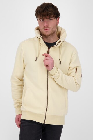 Alife and Kickin Sweat jacket 'EliasAK' in Yellow: front