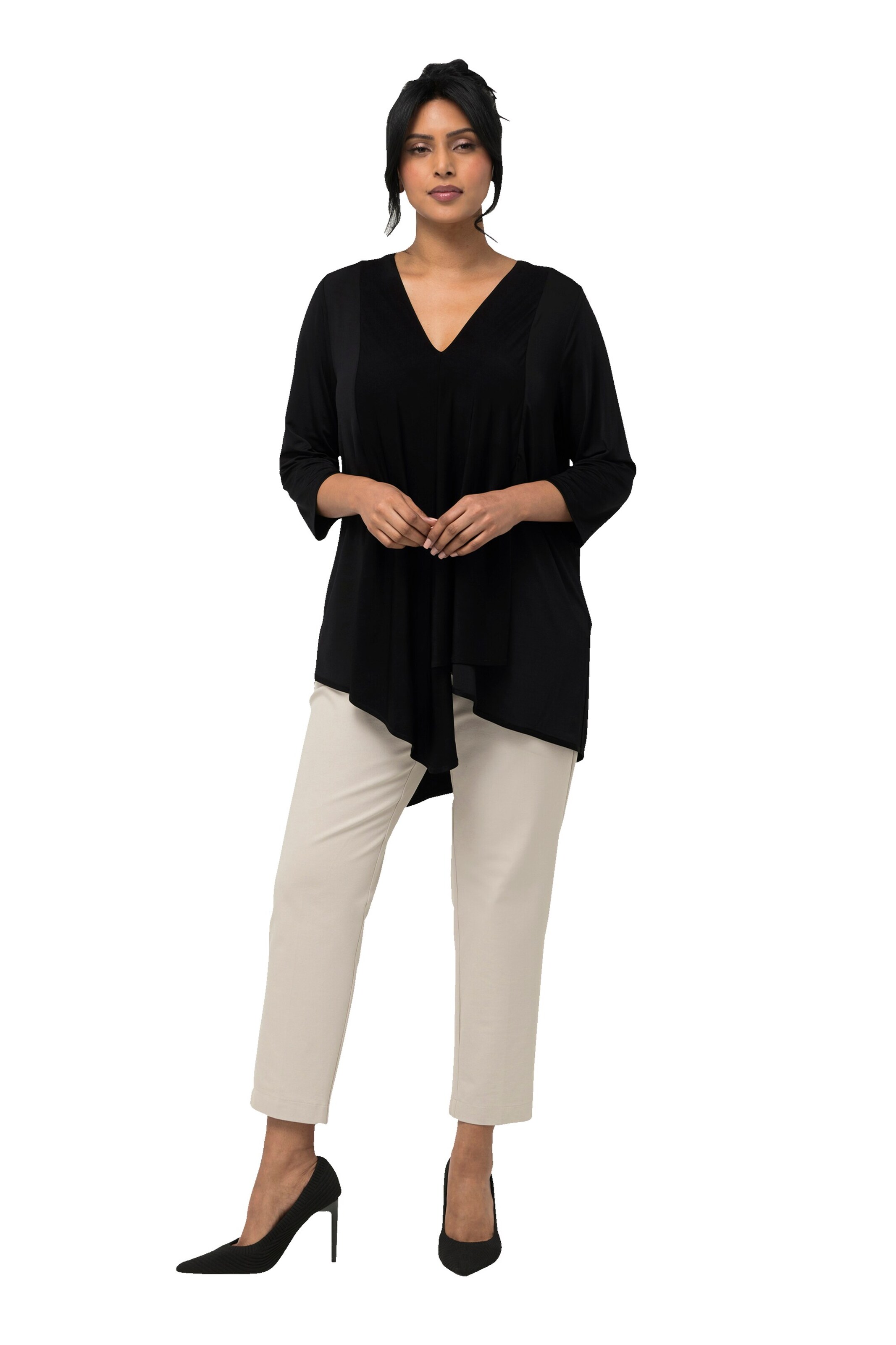 Ulla Popken Shirt in Zwart