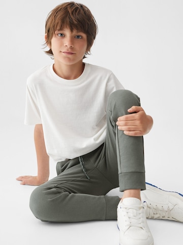 MANGO KIDS Tapered Hose 'FRANCIA5' in Grün