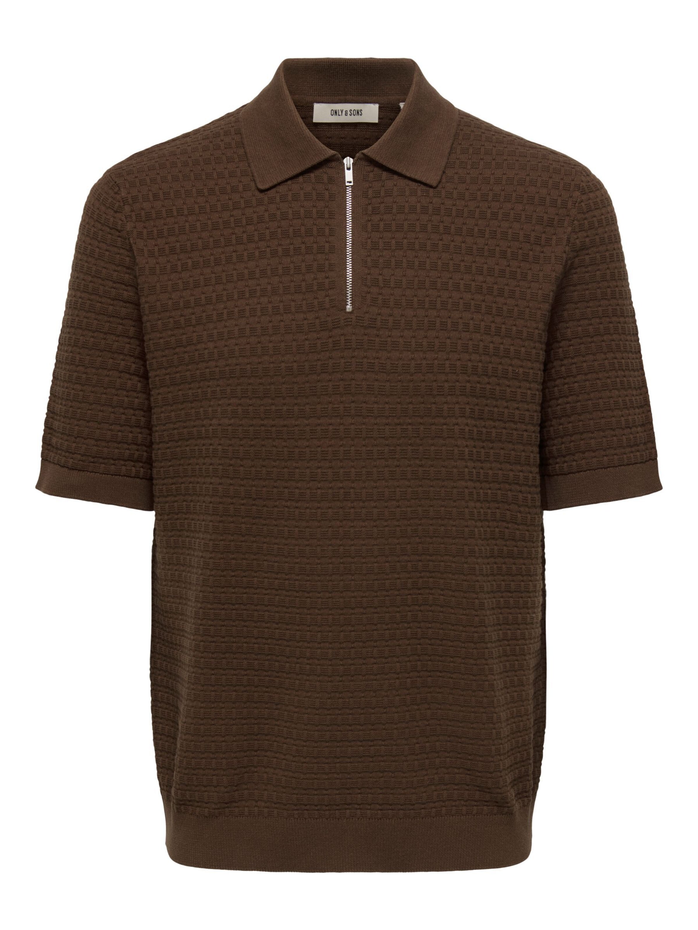 Only & Sons Sweater 'ONSMenu' in Chocolate, Item view