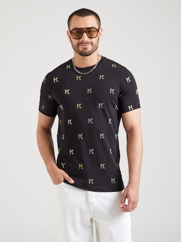 T-Shirt Karl Lagerfeld en noir : devant
