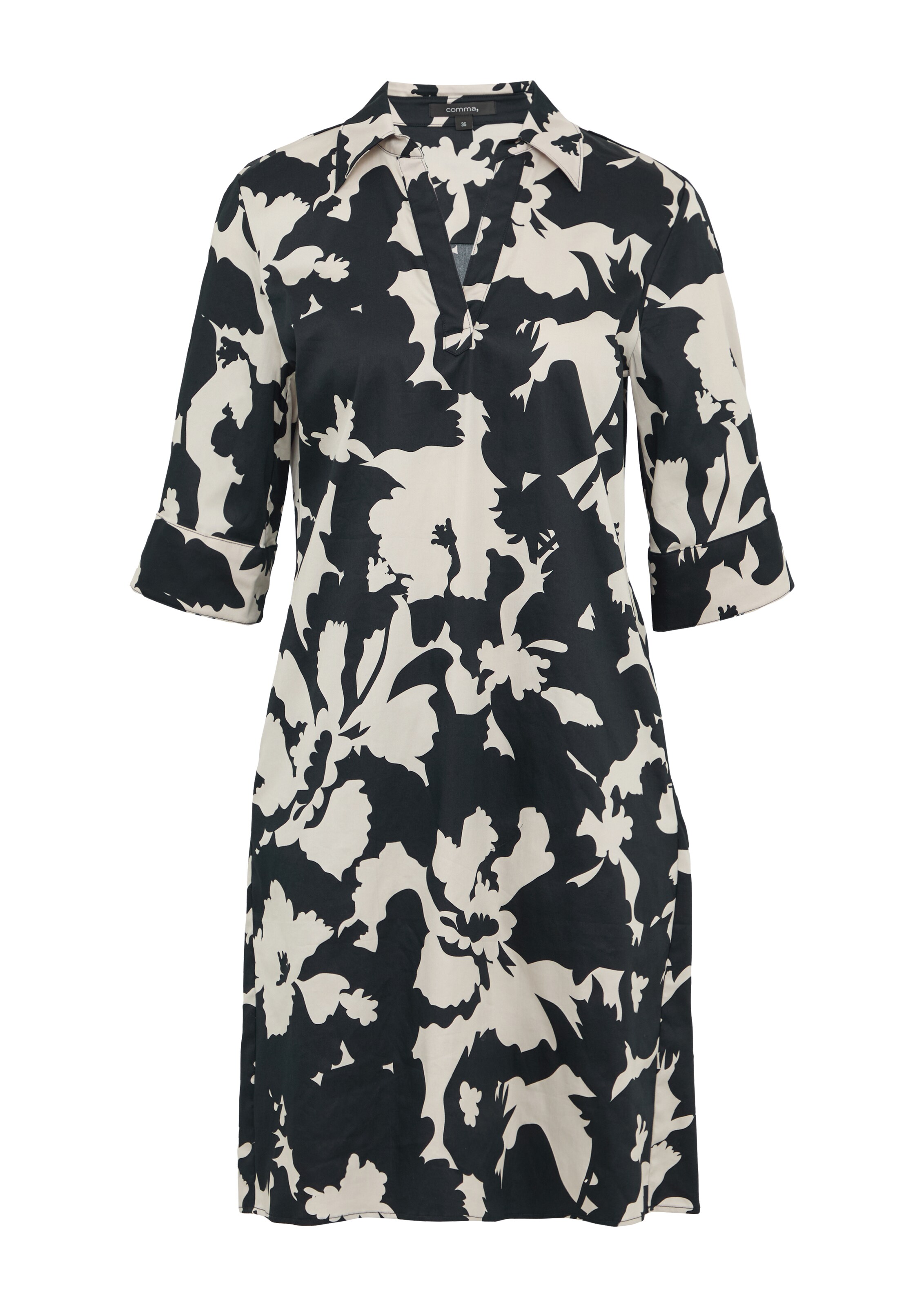 COMMA Платье в Синий: спереди