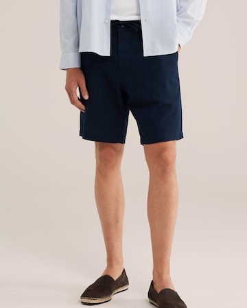 Loosefit Pantalon chino WE Fashion en bleu : devant