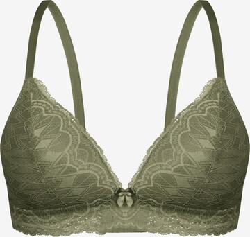 sassa T-shirt Bra 'FILIGREE WINTER' in Green: front