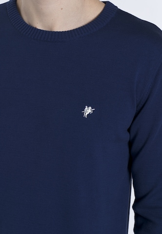 DENIM CULTURE Sweter 'NARCISO' w kolorze niebieski