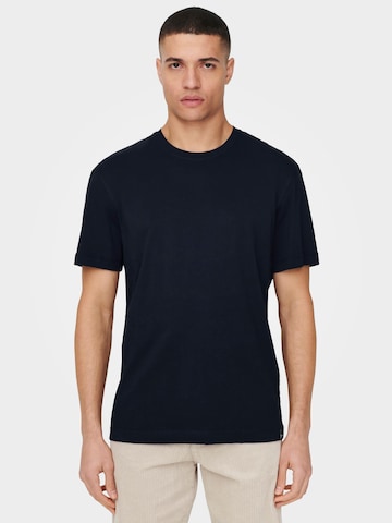 Only & Sons T-shirt 'Max' i blå: framsida