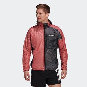 ADIDAS TERREX Athletic Jacket in Orange: front