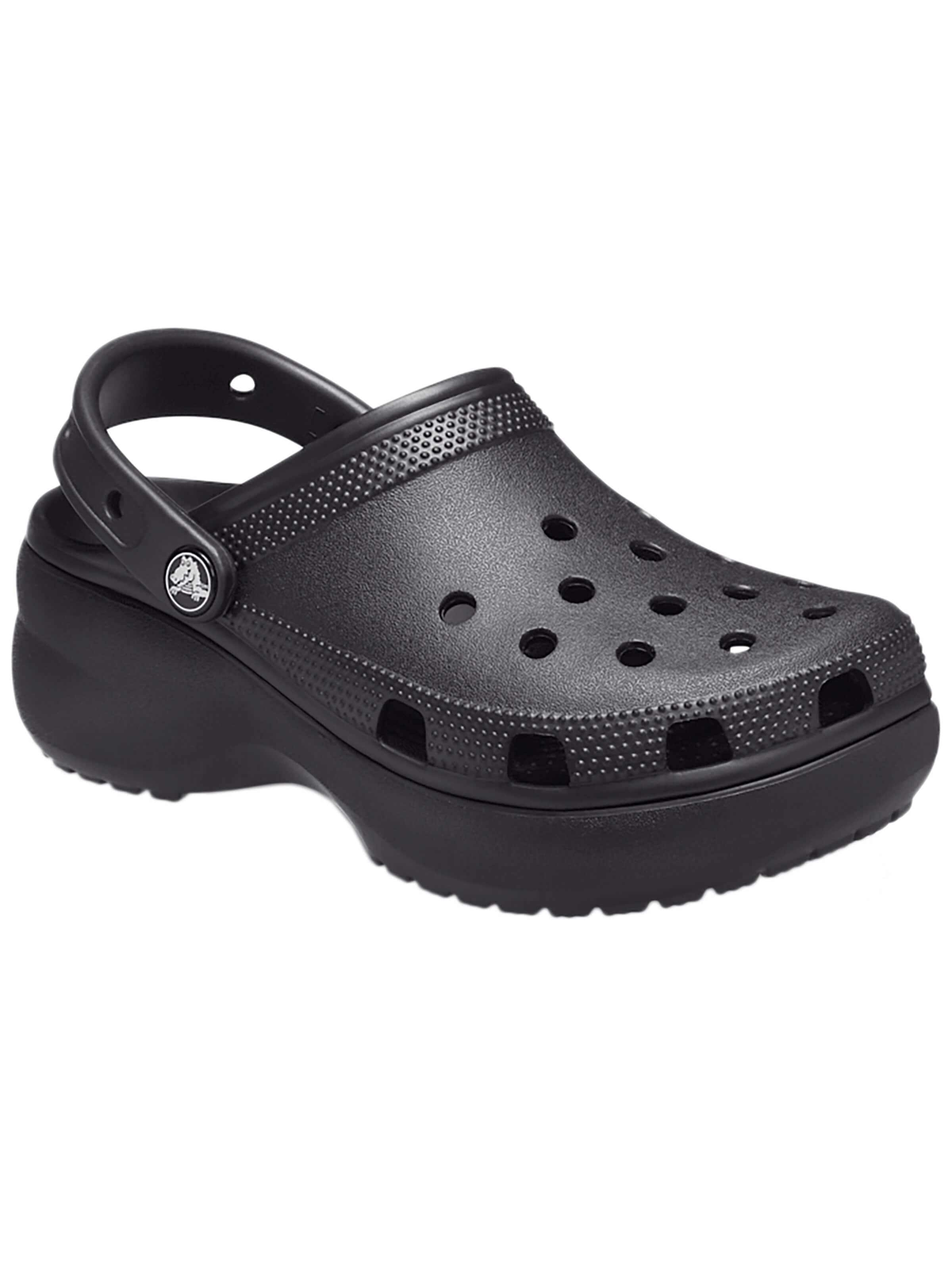 Sabots 'Sandalen zum Reinschlüpfen Classic Platform Clog' Crocs en noir : devant