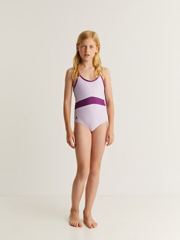 Scalpers Swimsuit in Purple: front