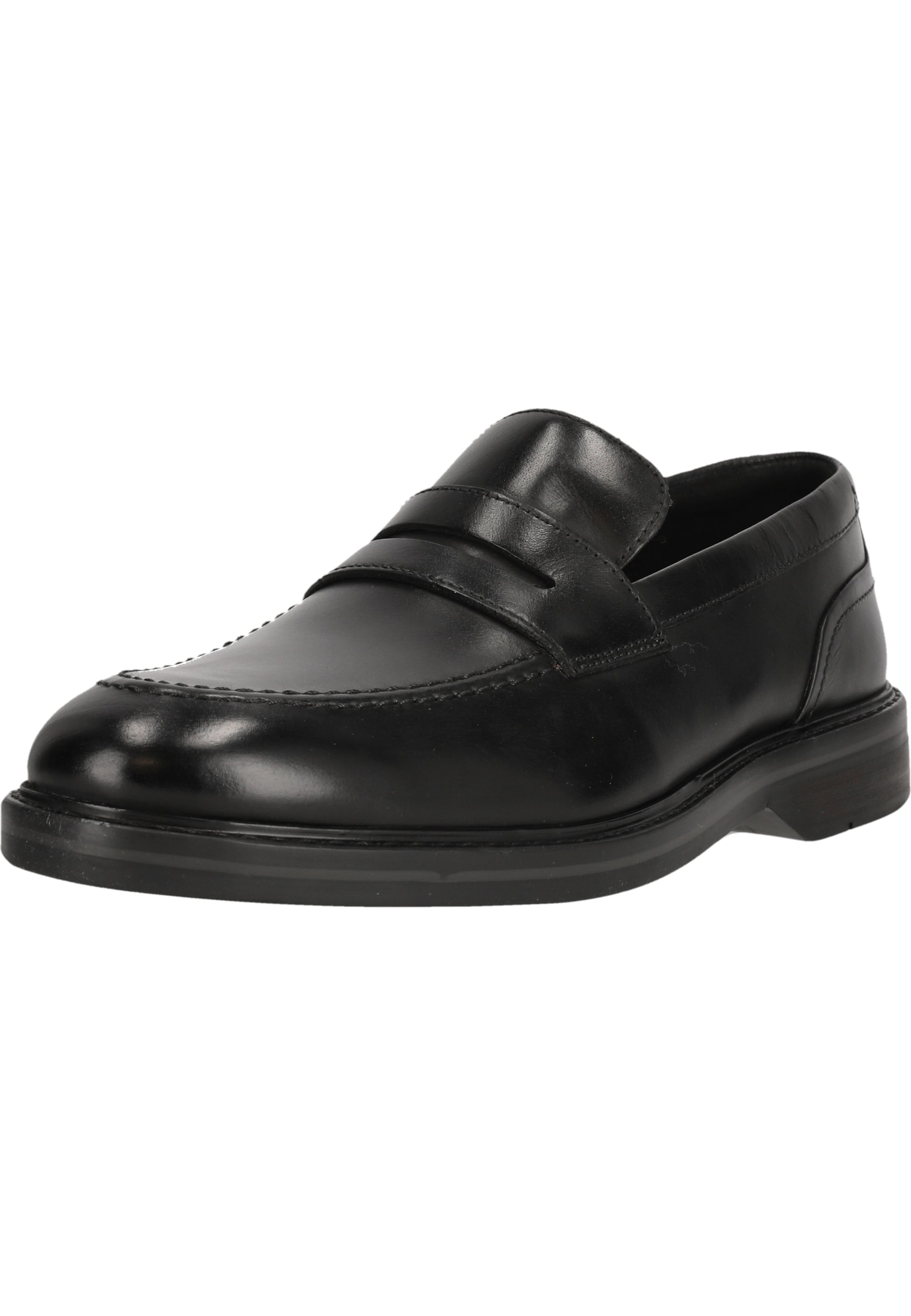 CLARKS Slipper 'Aldwin Step' in Schwarz: Vorderseite