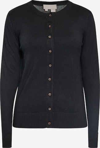 RISA Knit Cardigan in Black: front