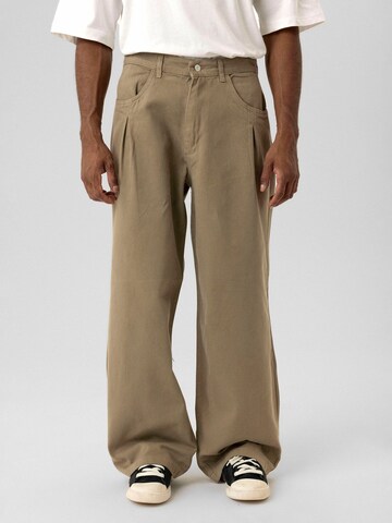 Wide Leg Pantalon à pince 'Rafael' Dandalo en marron : devant