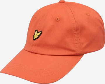 Cappello da baseball di Lyle & Scott in arancione: frontale