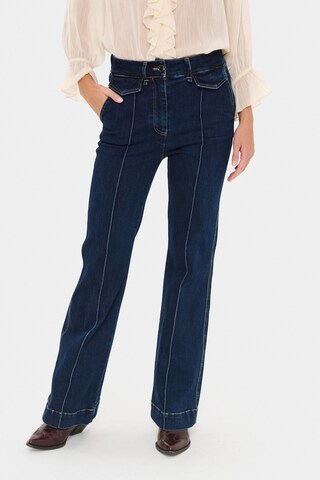 SAINT TROPEZ Flared Jeans 'Noe' in Blue: front