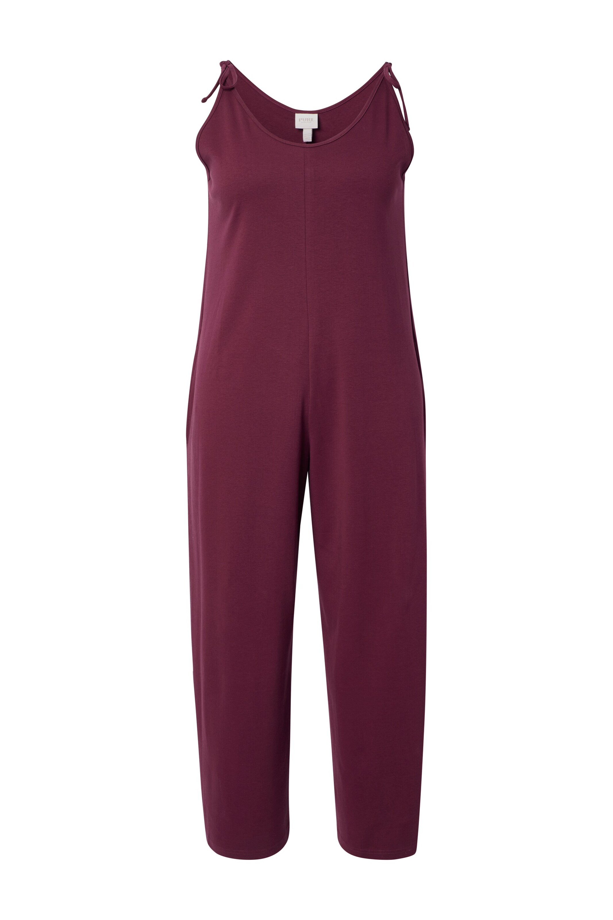 Ulla Popken Jumpsuit in Rood: voorkant
