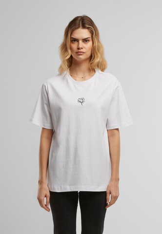 Miss Tee T-Shirt 'Lotus ' in Schwarz: Vorderseite