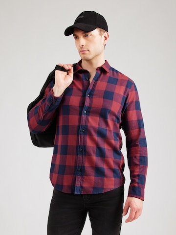 JACK & JONES Regular Fit Hemd in Blau: Vorderseite