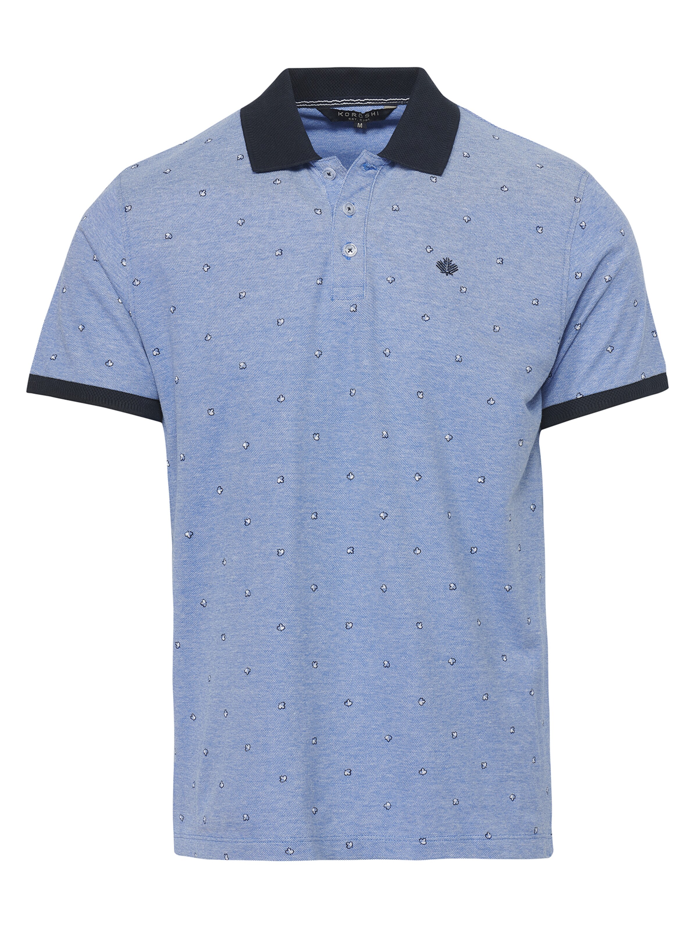 KOROSHI Shirt in Blauw: voorkant