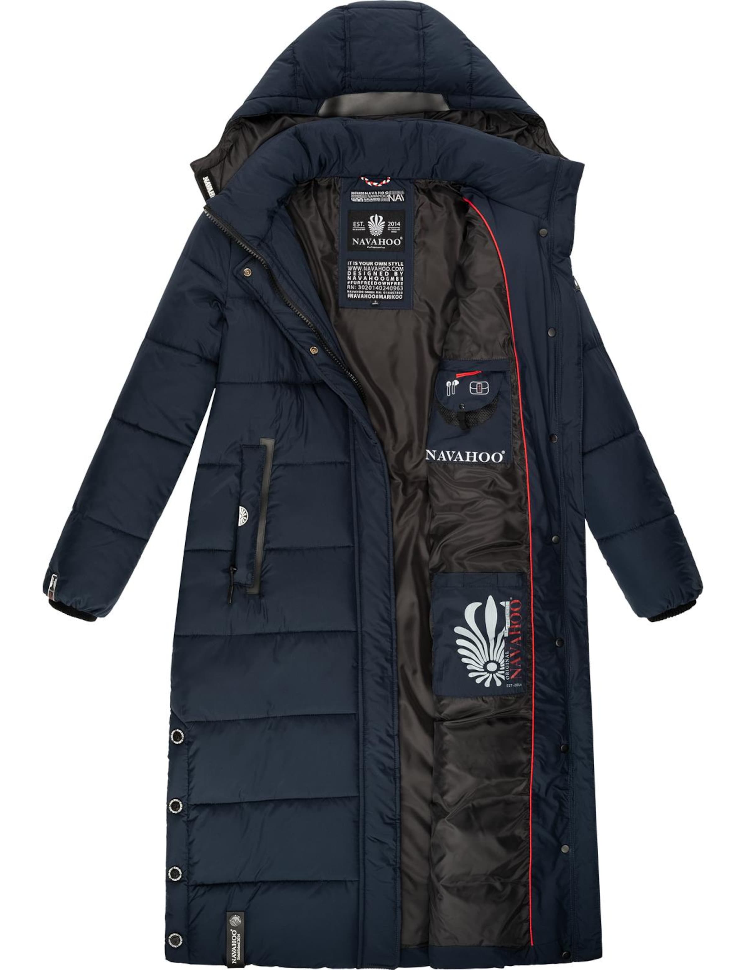 NAVAHOO Mantel 'Isalie' in Blau