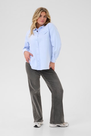 KAFFE CURVE Blouse 'Osina' in Blauw