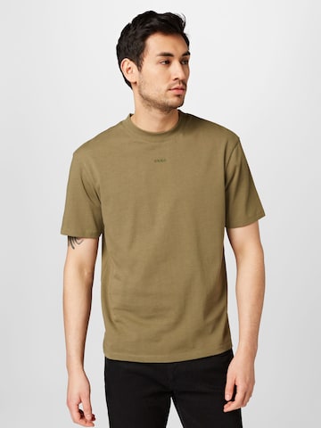 HUGO Red - Camiseta 'Dapolino' en verde: frente