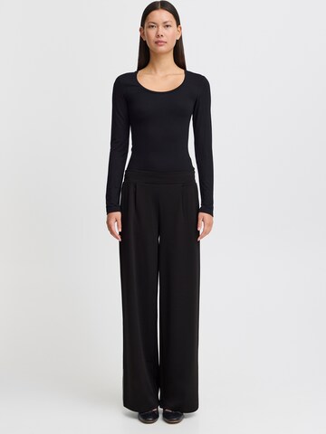 Wide leg Pantaloni 'IX KATE' di ICHI in nero