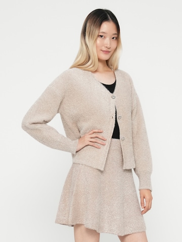 YAS Strickjacke 'YASLISTRA' in Beige